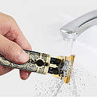 Тример для стрижки волосся + 4 насадки, з USB, T9 / Акумуляторна машинка для бороди / Чоловічий тример, фото 7