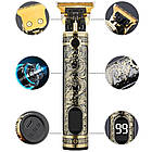 Тример для стрижки волосся + 4 насадки, з USB, T9 / Акумуляторна машинка для бороди / Чоловічий тример, фото 4