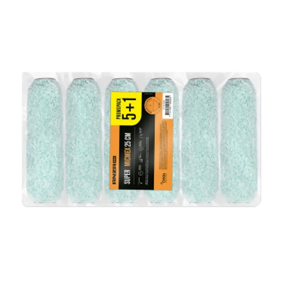 Набір валиків Anza Super Micmex Maxi 25см 6шт