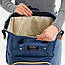 Сумка органайзер для мами та малюка синій багатофункціональний рюкзак mommy bag портфель для мам на коляску, фото 9