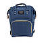 Сумка органайзер для мами та малюка синій багатофункціональний рюкзак mommy bag портфель для мам на коляску, фото 4