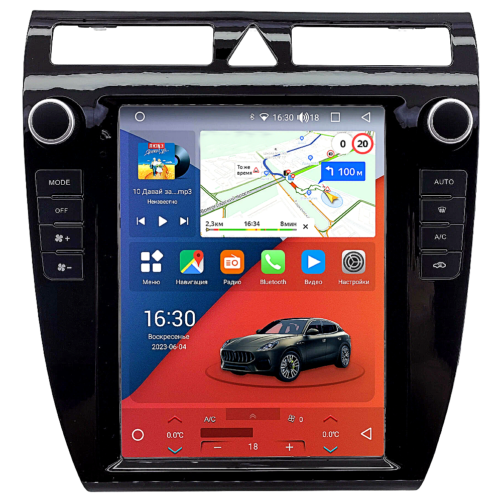 Штатна магнітола андроїд Audi A6 C5 2001-06, Автомагінтола 2 дин 4/32, штатний головний пристрій ауді, фото 1