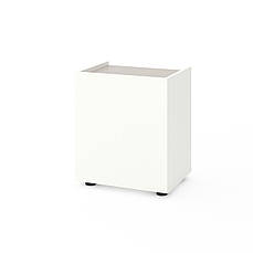 Приліжкова тумба Metkas Home B028U, 450×350×530 мм, ЛДСП, Білий сніг-Кашемір (MB028UWK)