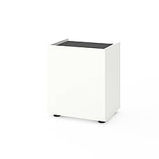 Приліжкова тумба Metkas Home B028U, 450×350×530 мм, ЛДСП, Білий сніг-Антрацит (MB028UWA)