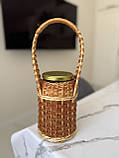 Плетені баночки в натуральному кольорі об’єм 1.5л, фото 6