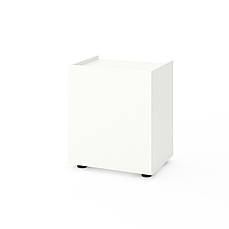 Приліжкова тумба Metkas Home B028U, 450×350×530 мм, ЛДСП, Білий сніг (MB028UW)