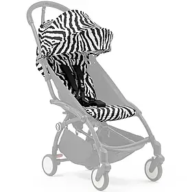 Комплект текстилю (капюшон та дод. м'яка вкладка) Stokke YOYO 6+, Zebra