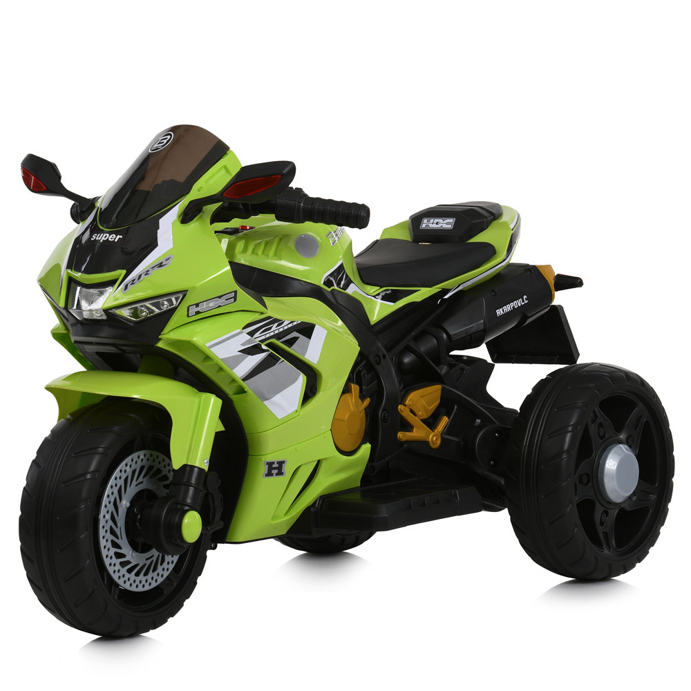Дитячий мотоцикл M 6220ELR-5 Honda зелений, фото 1