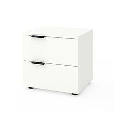 Приліжкова тумба Metkas Home 500×420×490 мм, ЛДСП Білий сніг (MA031UW)