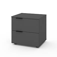 Приліжкова тумба Metkas Home 500×420×490 мм, ЛДСП Антрацит (MA031UA)