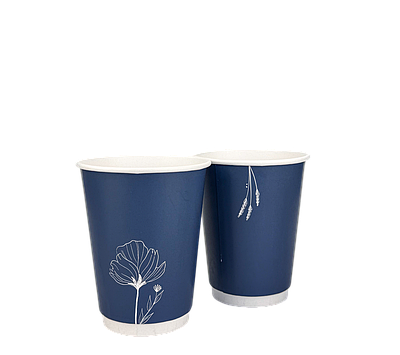 Стакан 2-шаровий "Синій" на 350мл - 25шт/уп