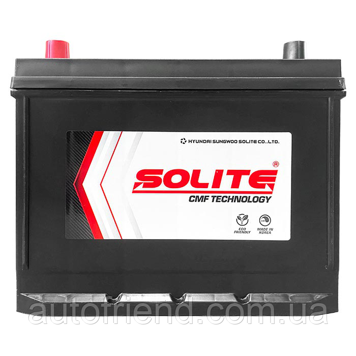 Акумулятор SOLITE 78Ah ASIA (+/-) (650CCA) (д260*ш173*в225) 105D26R, фото 1