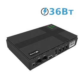 ДБЖ для роутерів, комутаторів, POE Mini UPS VIA Energy 3.0, ємність (12000мА*год), потужність 36Вт*год