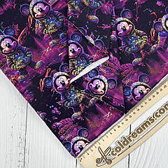 Стрейч кулір принт "Urban Mouse»- 180см. (діджитал)ВІДРІЗ 0.64см