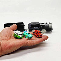 Трек залізниця і автотрек з машинками та поїздом T933A — музика, звук, кермо, паркінг, набір для дітей 3+, фото 5