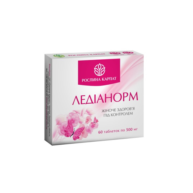 Фітокомплекс для жінок Ледіанорм "Рослина Карпат" 500 мг №60, фото 1
