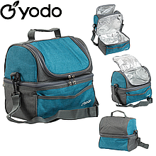 Термосумка для пікніка термосумка для їжі термосумка для обідів ізотермічна YODO Lunch 12L Blue синя