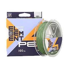 Шнур ZEOX Element PE X4 Moss Green 100м #0.6