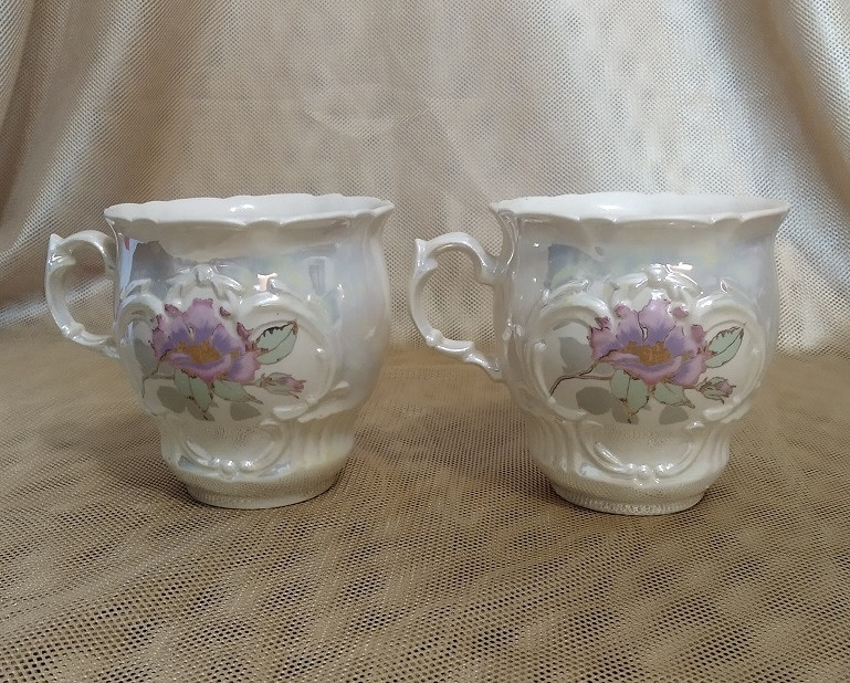 Фарфоровi горнятка з перламутровим поливом - 2шт.., фото 1