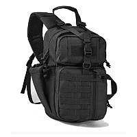 Сумка-рюкзак однолямкова 15l. (george) чорний оксфорд (PRC)