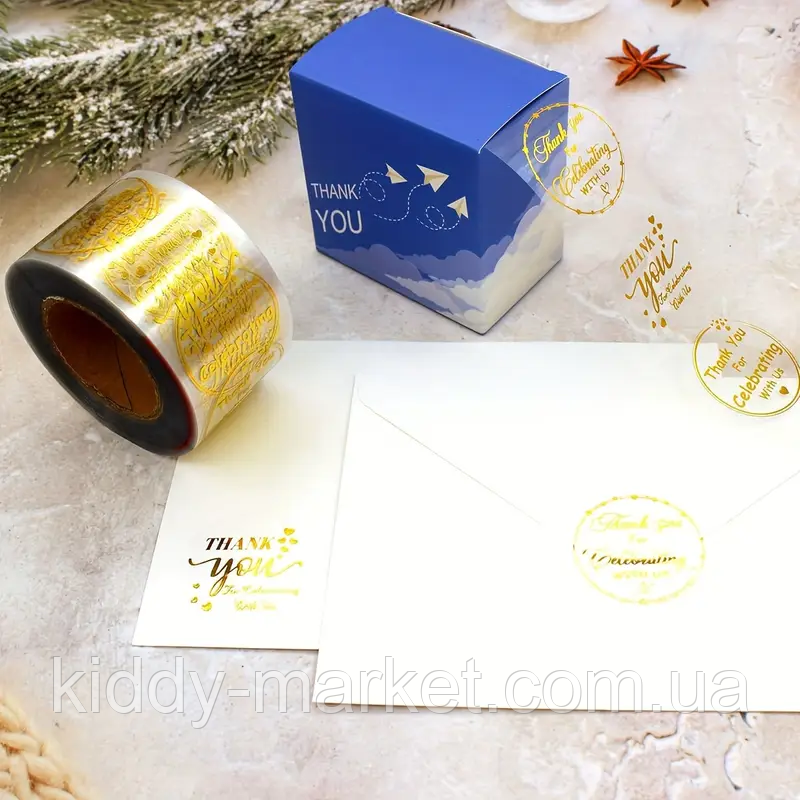 Наліпка на коробочки,листівки, фото 1