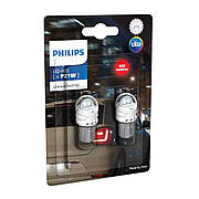 Світлодіодні led лед лампи P21W Philips Ultinon Pro3100 11498RU31B2, червоні, 12В, ОРИГІНАЛ