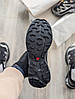 Чоловічі кросівки Salomon XT-6 gore-tex black silver Саломон Гортекс чорно-сірі водостійкі, фото 8