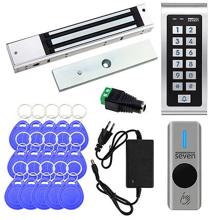 Комплект контролю доступу з магнітним замком 280 кг SEVEN KA-7848, фото 1