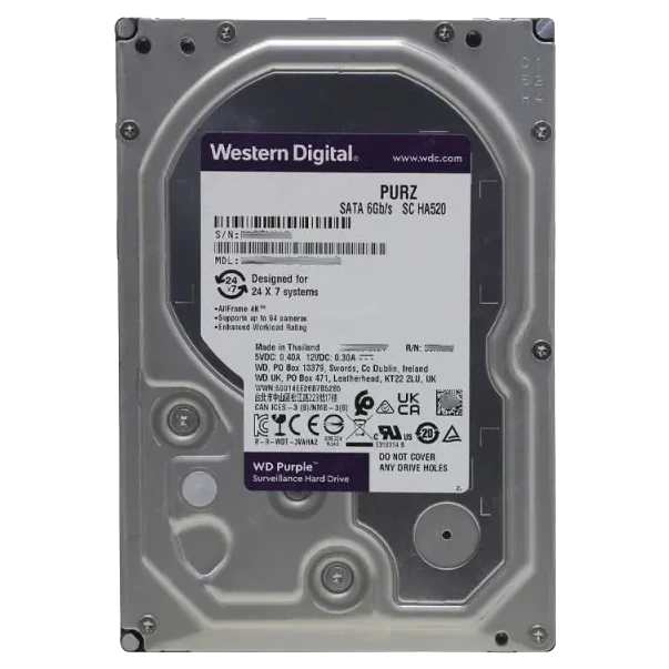 Western Digital Purple 3.5" 4TB (WD43PURZ) Жорсткий диск, фото 1