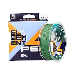 Шнур ZEOX Element PE X4 Moss Green 150м #1.5