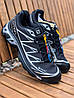Чоловічі кросівки Salomon XT-6 gore-tex black silver Саломон Гортекс чорно-сірі водостійкі, фото 2