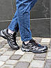 Чоловічі кросівки Salomon XT-6 gore-tex black silver Саломон Гортекс чорно-сірі водостійкі, фото 9