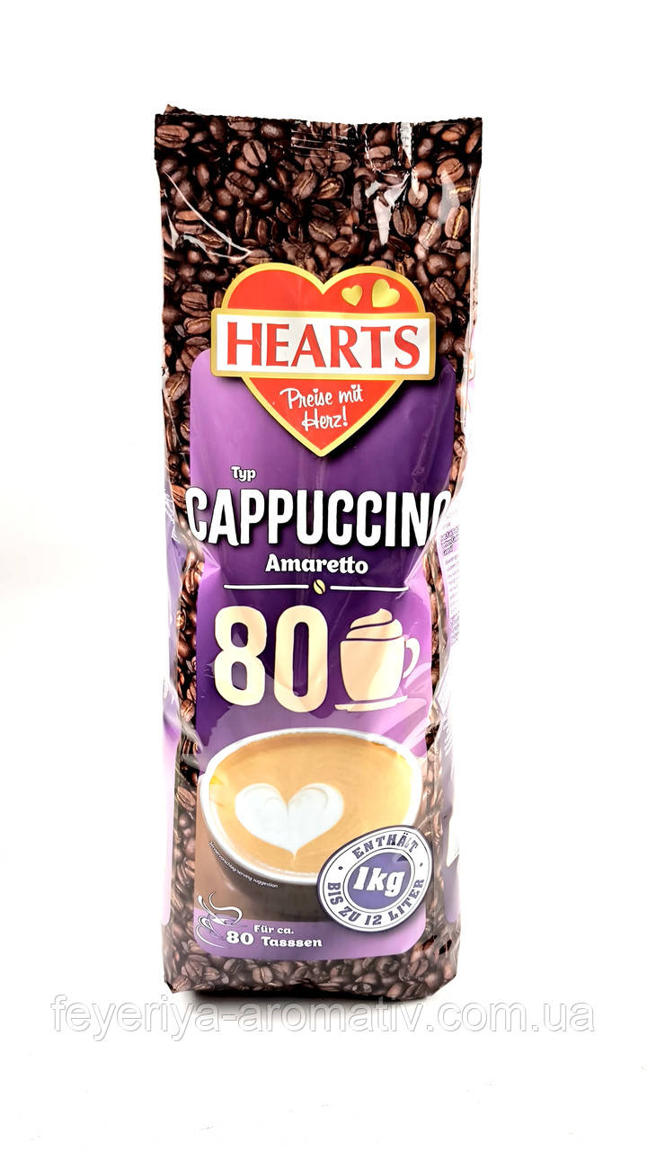 Капучино зі смаком амаретто Hearts Cappuccino Amaretto 1кг (Німеччина), фото 1