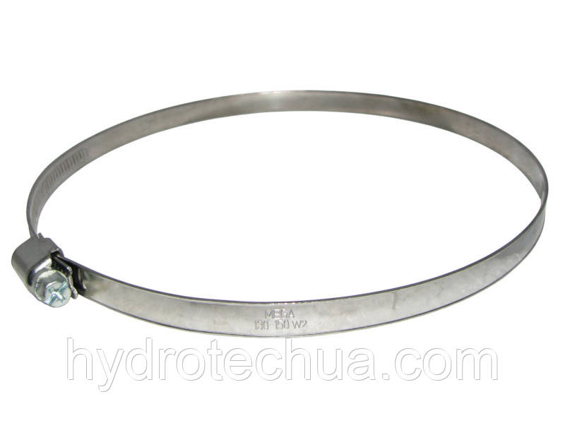 Хомут 130-150 W2 черв'ячний нержавіючий HYDRO TECH
