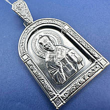 Підвіска Святий Миколай срібло 925 проби ладанка 8 г