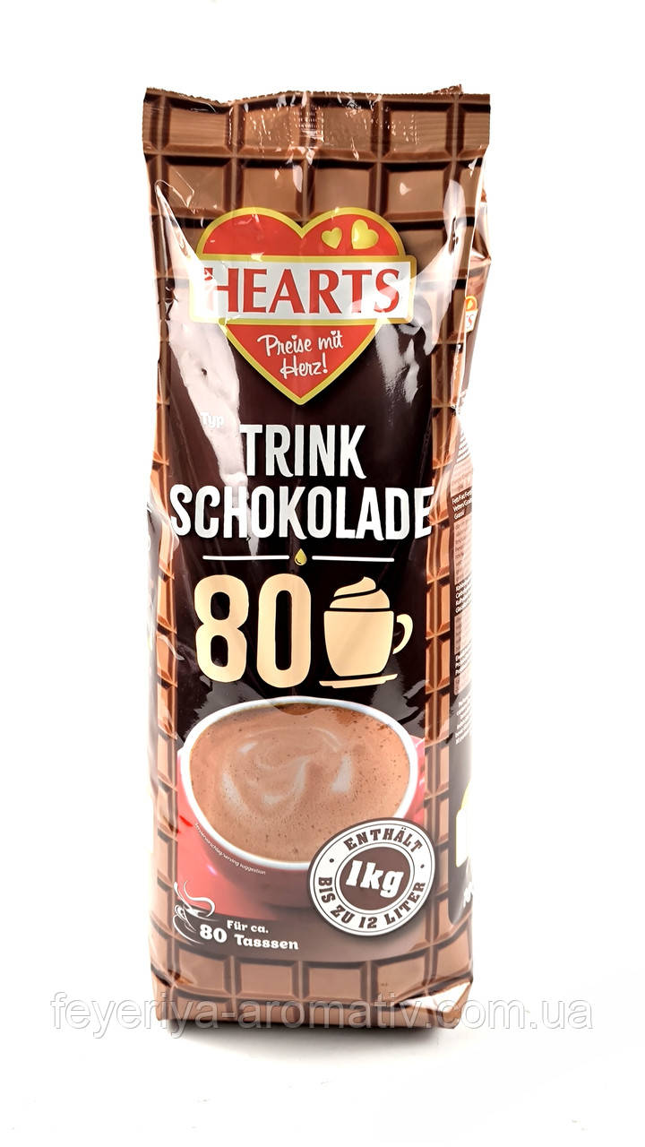 Гарячий шоколад Hearts Trink Schokolade 1 кг Німеччина