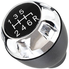 Jeep Wrangler 07-13 Ручка КПП ЧОРНА + ХРОМ 6 ШВИДКІСТЬ