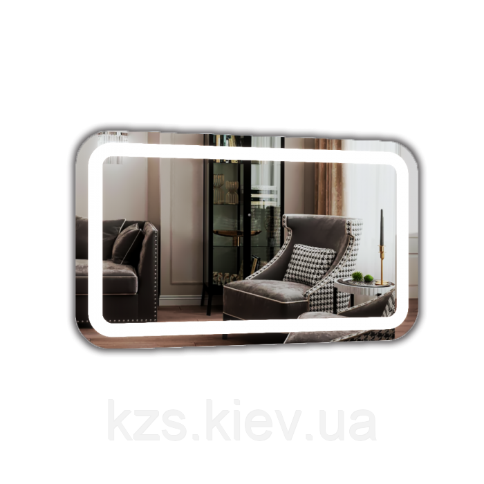 Дзеркало з LED підсвічуванням 600 х 1000 мм., фото 1