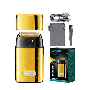 Електробритва VGR Professional Foil Shaver для фінішного гоління з титановою сіткою та акумулятором 1400 мАг