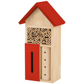 Будиночок для комах BIH Декоративний 26x10x6 см Red (3_07303)
