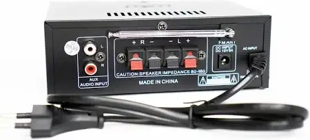 Підсилювач звуку UKC А3 2CH 2x40Вт USB + SD + FM + AUX + пульт – компактний двоканальний підсилювач для дому, фото 3