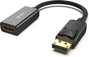 Адаптер Перехідник BENFEI (000095) 4K DisplayPort 1.2 на HDMI 1.4 позолочений