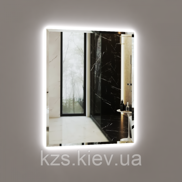 Дзеркало з LED підсвічуванням 900 х 700 мм., фото 1