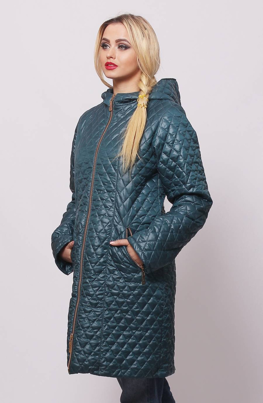 Жіноча демісезонна куртка ( КС-13 Бирюза) - фото 4 - id-p481076981