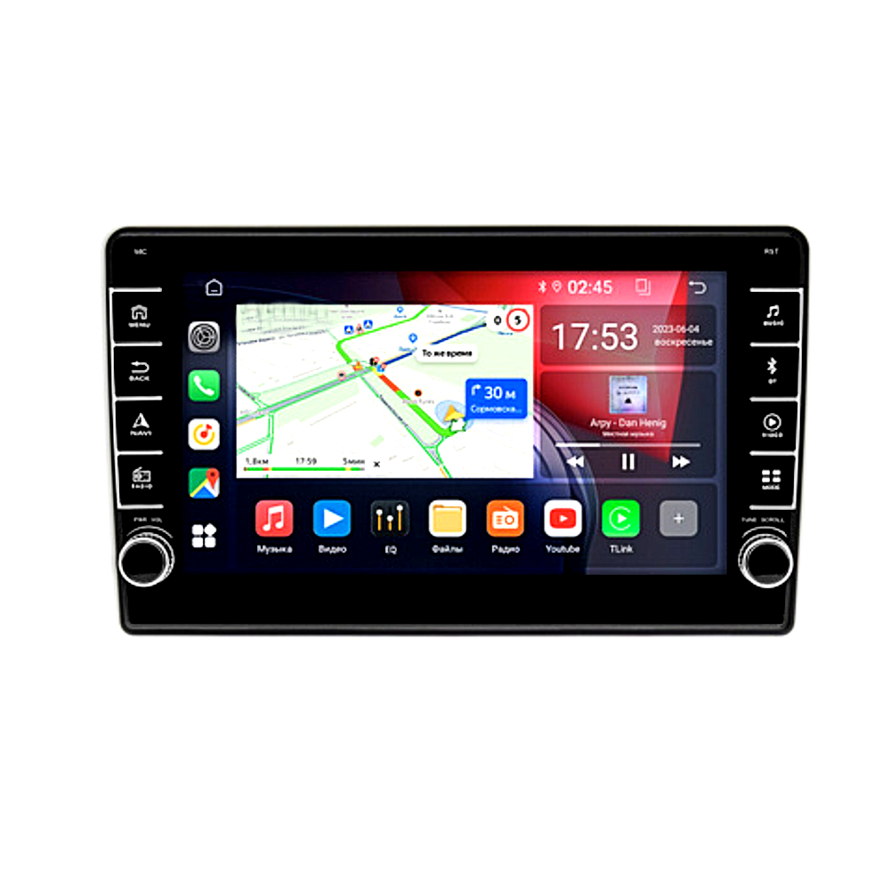 Універсальна Mагнітола K7862- 9'' IPS DSP with carplay(4+32+4G sim) 8 Core Android 12 RGB, фото 1