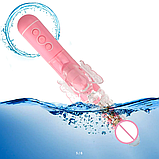 Подвійний вібратор з висуванням, стимулятор для піхви і клітора, інтимні іграшки для жінок, фото 8