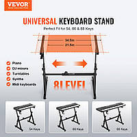 VEVOR Набір для клавіатури Стійка для клавіатури Стійка для клавіатури Z-подібної форми Q195 сталь Тримач клавіатури регулюється