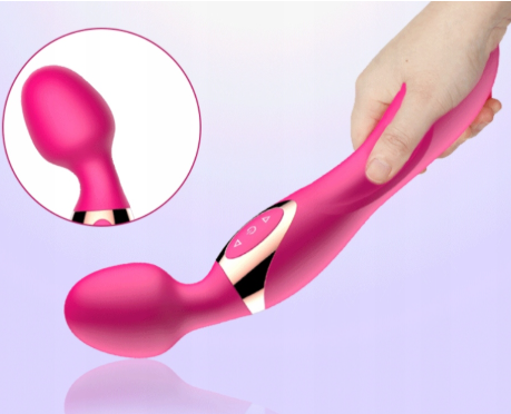 Подвійний вібратор, клиторально вагінальний стимулятор, інтимні іграшки комбіновані, фото 1