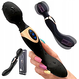 Подвійний вібратор, клиторально вагінальний стимулятор, інтимні іграшки комбіновані, фото 7