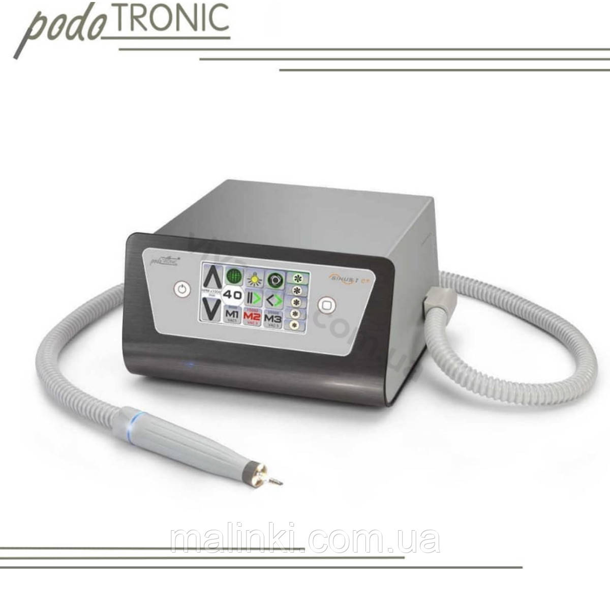 Апарат з пилососом і LED підсвічуванням Podotronic SINUS I, 40 000 об./хв., Німеччина, фото 1